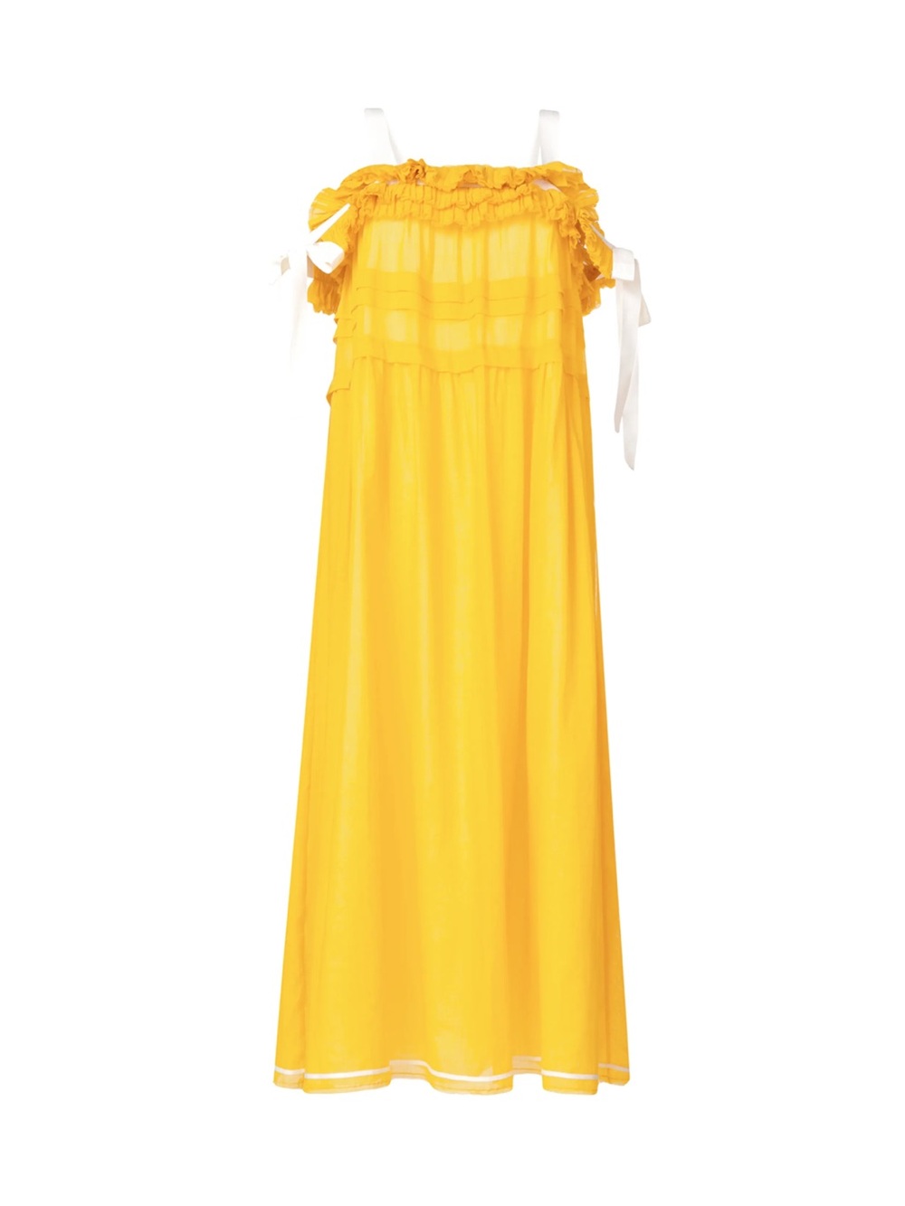 PHILOSOPHY DI LORENZO SERAFINI
YELLOW RUFFLED RIBBON MAXI